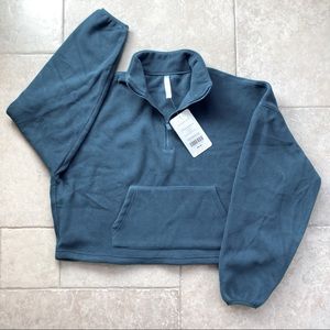 Fabletics size S, Rayne Polar Fleece 1/4 Zip Crop